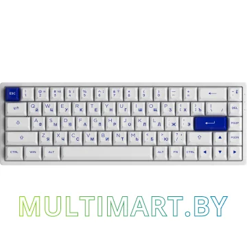Клавиатура Akko 3068B Plus White & Blue (Akko CS Jelly Purple)